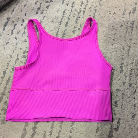 Lululemon Power Pivot Tank Top *Rib Sonic Pink - Picture 7 of 9